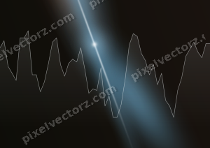 Leuchtender Neon Diagramm Hintergrund in Türkis und Rot