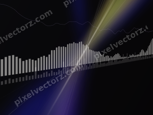 Leuchtender Neon Diagramm Hintergrund in Blau und Violett