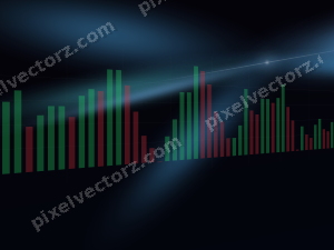 Leuchtender Neon Diagramm Hintergrund in Türkis und Blau