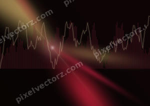 Leuchtender Neon Diagramm Hintergrund in Rosa und Rot