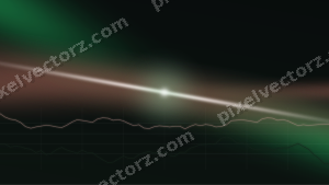 Leuchtender Neon Diagramm Hintergrund in Grün und Rot