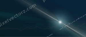 Leuchtender Neon Diagramm Hintergrund in Dunkelpetrol und Orange
