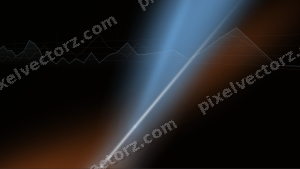 Leuchtender Neon Diagramm Hintergrund in Blau und Orange