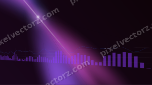 Leuchtender Neon Diagramm Hintergrund in Violett und Blau