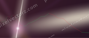 Leuchtender Neon Diagramm Hintergrund in Dunkelmagenta und Bernstein