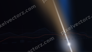 Leuchtender Neon Diagramm Hintergrund in Blau und Rot