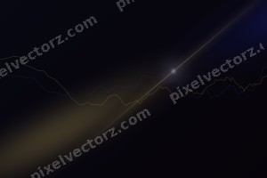 Leuchtender Neon Diagramm Hintergrund in Blau und Bernstein