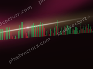 Leuchtender Neon Diagramm Hintergrund in Rosa und Gelb