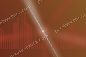 Leuchtender Neon Diagramm Hintergrund in Rot und Orange