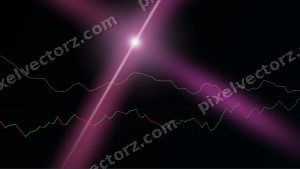 Leuchtender Neon Diagramm Hintergrund in Magenta und Violett
