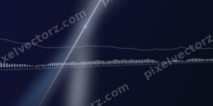 Leuchtender Neon Diagramm Hintergrund in Dunkelblau und Weiß