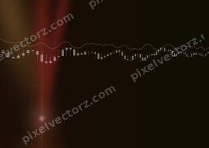 Leuchtender Neon Diagramm Hintergrund in Rot und Orange