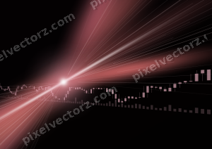 Leuchtender Neon Diagramm Hintergrund in Rosa und Rot