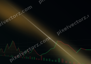 Leuchtender Neon Diagramm Hintergrund in Bernstein und Petrol