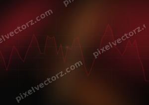 Leuchtender Neon Diagramm Hintergrund in Rot und Bernstein