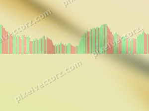 Zarter Pastell Diagramm Hintergrund in Bernstein und Dunkelgrün