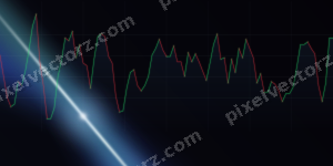 Leuchtender Neon Diagramm Hintergrund in Blau und Türkis