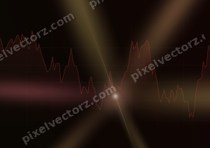 Leuchtender Neon Diagramm Hintergrund in Rot und Orange