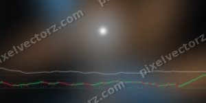 Leuchtender Neon Diagramm Hintergrund in Blau und Orange