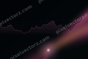 Leuchtender Neon Diagramm Hintergrund in Rosa und Türkis