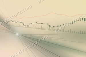 Zarter Pastell Diagramm Hintergrund in Dunkelgrün und Rot