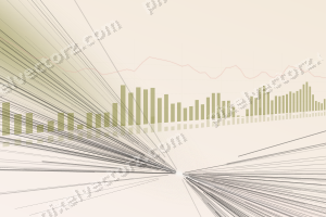Zarter Pastell Diagramm Hintergrund in Gelb und Rot