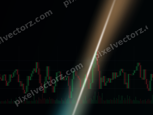 Leuchtender Neon Diagramm Hintergrund in Petrol und Orange