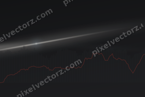 Leuchtender Neon Diagramm Hintergrund in Rot und Blassbernstein