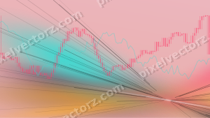Zarter Pastell Diagramm Hintergrund in Rosa und Bernstein