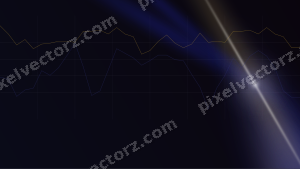 Leuchtender Neon Diagramm Hintergrund in Blau und Bernstein
