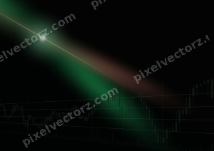 Leuchtender Neon Diagramm Hintergrund in Grün und Rot