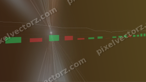 Leuchtender Neon Diagramm Hintergrund in Blau und Orange