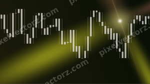 Leuchtender Neon Diagramm Hintergrund in Gelb und Rot