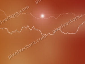 Leuchtender Neon Diagramm Hintergrund in Rot und Orange