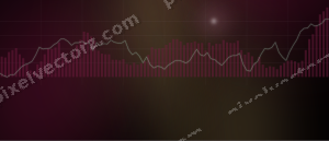 Leuchtender Neon Diagramm Hintergrund in Rosa und Grün