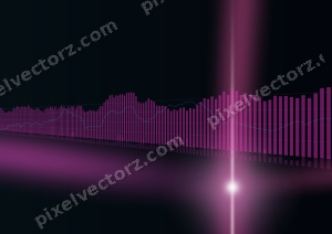 Leuchtender Neon Diagramm Hintergrund in Magenta und Violett