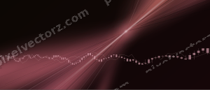 Leuchtender Neon Diagramm Hintergrund in Rosa und Rot