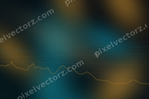 Leuchtender Neon Diagramm Hintergrund in Bernstein und Petrol