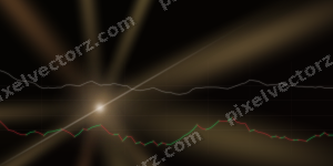 Leuchtender Neon Diagramm Hintergrund in Orange und Bernstein