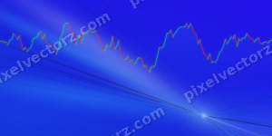 Leuchtender Neon Diagramm Hintergrund in Türkis und Blau