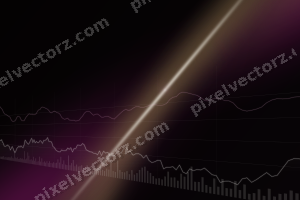 Leuchtender Neon Diagramm Hintergrund in Magenta und Limette
