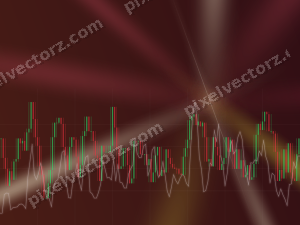 Leuchtender Neon Diagramm Hintergrund in Dunkelrosa und Rot