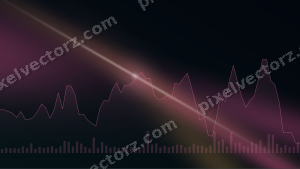 Leuchtender Neon Diagramm Hintergrund in Rosa und Türkis