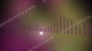 Leuchtender Neon Diagramm Hintergrund in Magenta und Limette