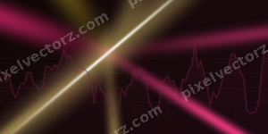 Leuchtender Neon Diagramm Hintergrund in Rosa und Gelb
