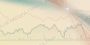 Zarter Pastell Diagramm Hintergrund in Dunkelpetrol und Orange