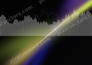 Leuchtender Neon Diagramm Hintergrund in Blau und Violett