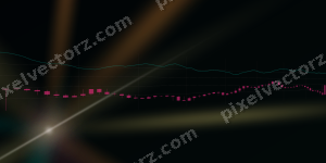 Leuchtender Neon Diagramm Hintergrund in Rosa und Orange