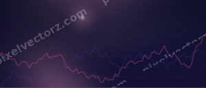 Leuchtender Neon Diagramm Hintergrund in Rosa und Blau