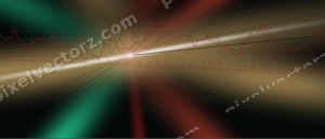 Leuchtender Neon Diagramm Hintergrund in Rot und Grün